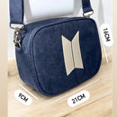 Army Bag cor Jeans com off white.