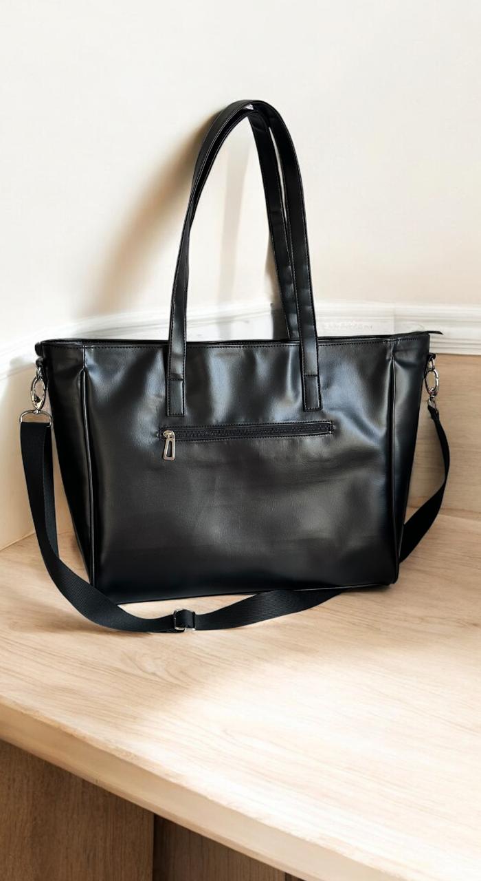 Bolsa Shopper BTS- Preta com roxo