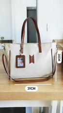 Bolsa shopper BTS-Off white com telha