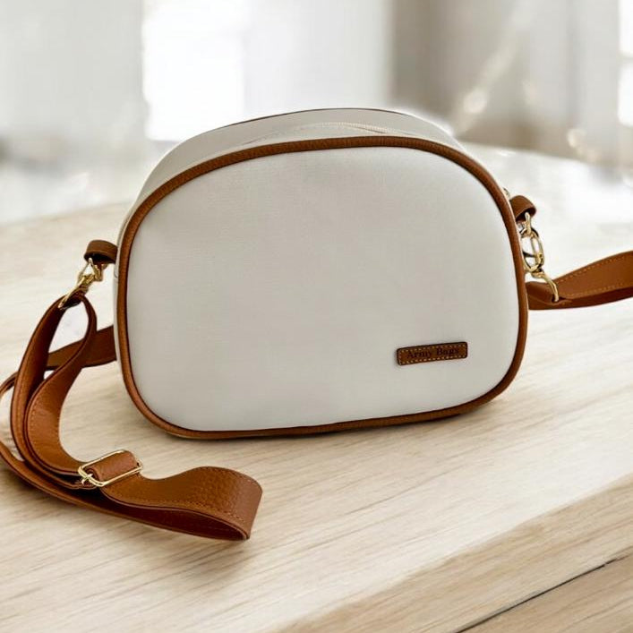 Bag Minimalista- off white com telha