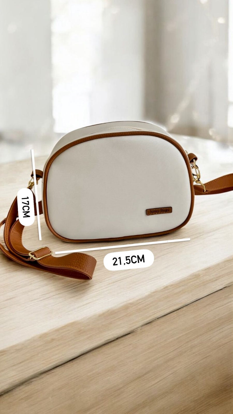 Bag Minimalista- off white com telha