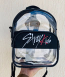 Mochilinha SKZ transparente com preto