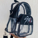 Mochilinha SKZ transparente com preto