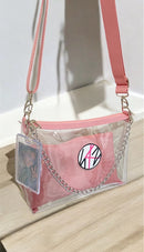 Bolsa transparente com rosa SKZ
