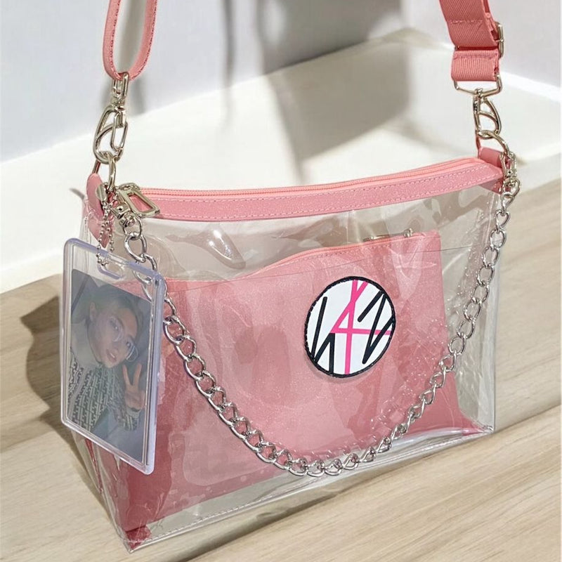 Bolsa transparente com rosa SKZ