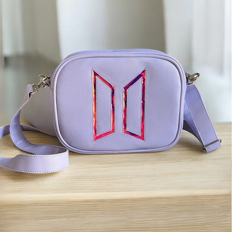 Army Bag Lilás com Holográfico