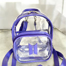 Mochilinha do BTS-Transparente com Roxo