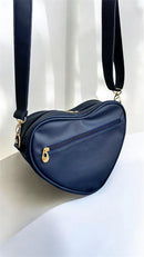 Bolsa de Coração BTS- Azul com dourado