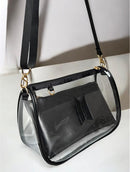 Bolsa Baguete BTS-Transparente com preto