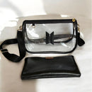 Bolsa Baguete BTS-Transparente com preto