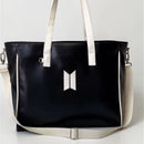 Bolsa Shopper-Preta com off white