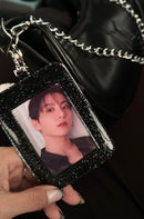 Holder de glitter-Preto