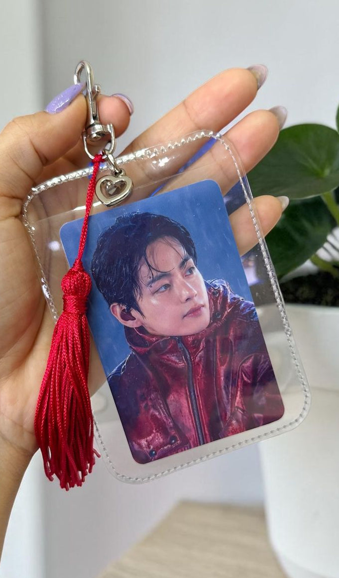 Holder transparente- Vermelho