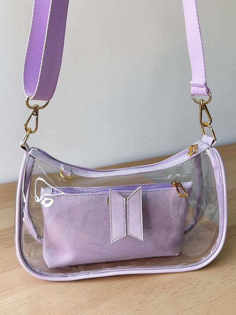 Baguette do BTS- Transparente com Lilás