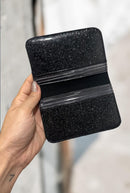 Porta Cartões BTS-Preto Glitter